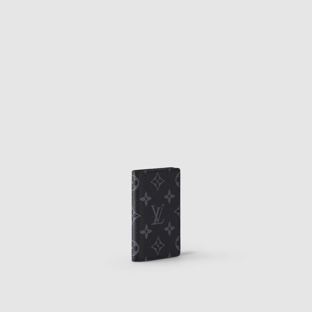 Ví Louis Vuitton Pocket Organizer Monogram Eclipse Nam Đen